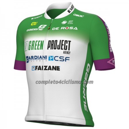 Maglia 2023 Bardiani-CSF Faizane Manica Corta Verde Bianco Maglia 2023 Bardiani-CSF Faizane Manica Corta Verde Bianco